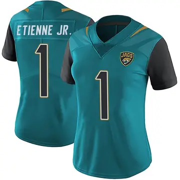 Men's Nike Travis Etienne Teal Jacksonville Jaguars Vapor F.U.S.E. Limited Jersey Size: Medium