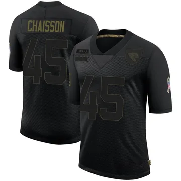 Jacksonville Jaguars Nike Game Road Jersey - White - K'Lavon Chaisson - Mens